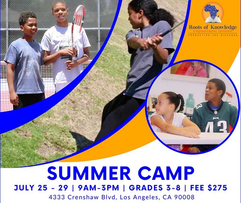 Summer Camp is Back!  July 25-29
